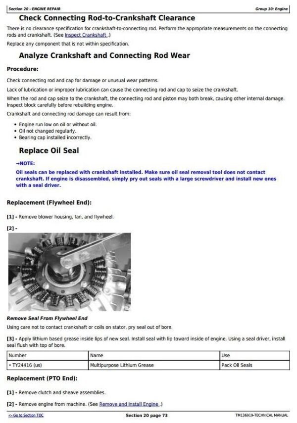 John Deere X590 Tractor Service Repair Manual