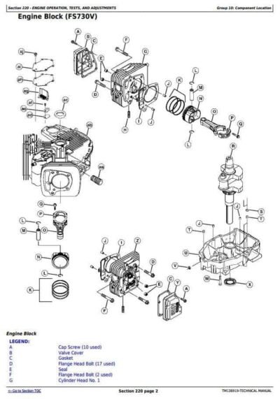 John Deere X700 X740 X748 Tractor Service Repair Manual - Image 3
