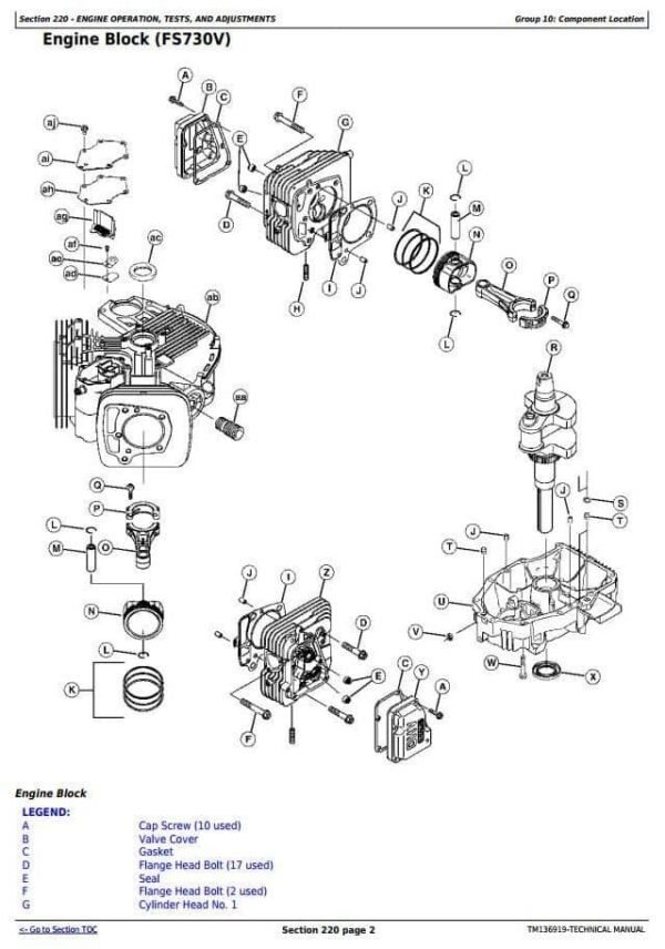 John Deere X590 Tractor Service Repair Manual