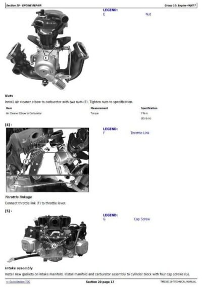 John Deere X390 X394 Lawn Repair Service Manual - Image 3