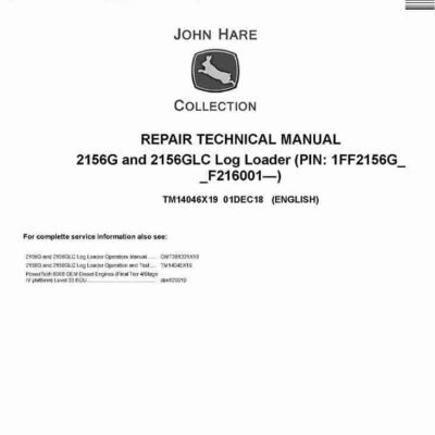 John Deere 2156G, 2156GLC Repair Service Manual