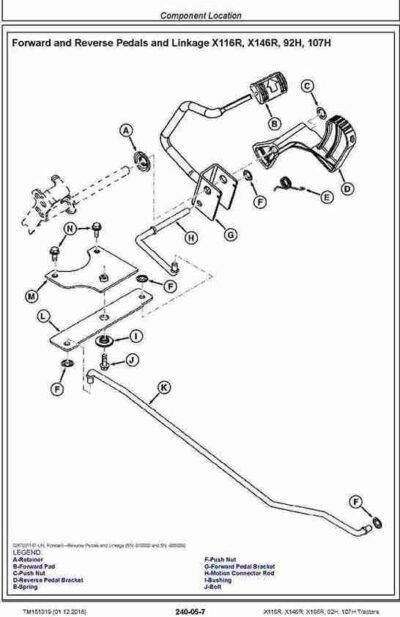 John Deere X116R 107H Tractors Service Repair Manual - Image 3