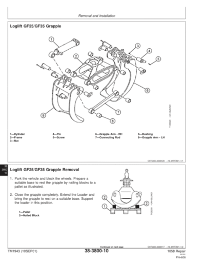 John Deere 1058 Forwarder Repair Technical Manual - Image 3