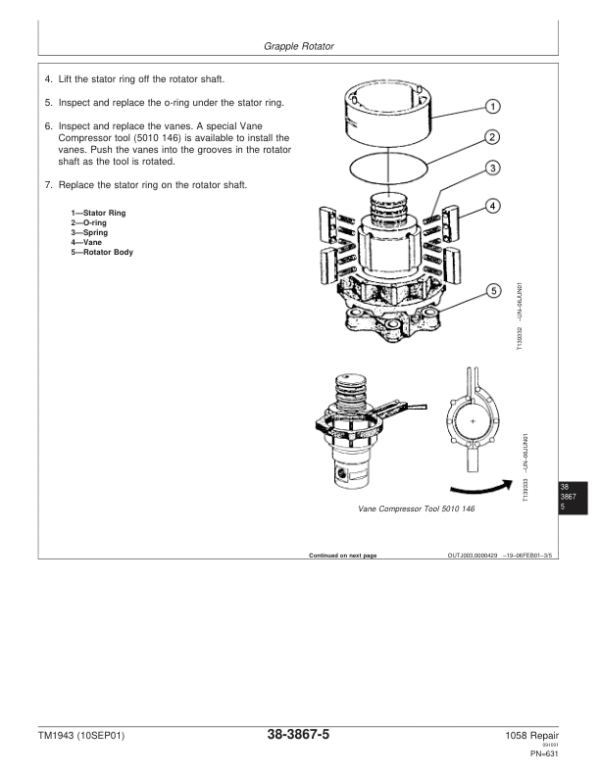 John Deere 1058 Forwarder Repair Technical Manual