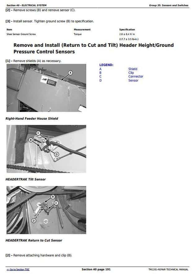 John Deere 9560i 9880 9880i STS Repair Manual John Deere 9560i 9880 9880i STS Repair Manual - Image 4