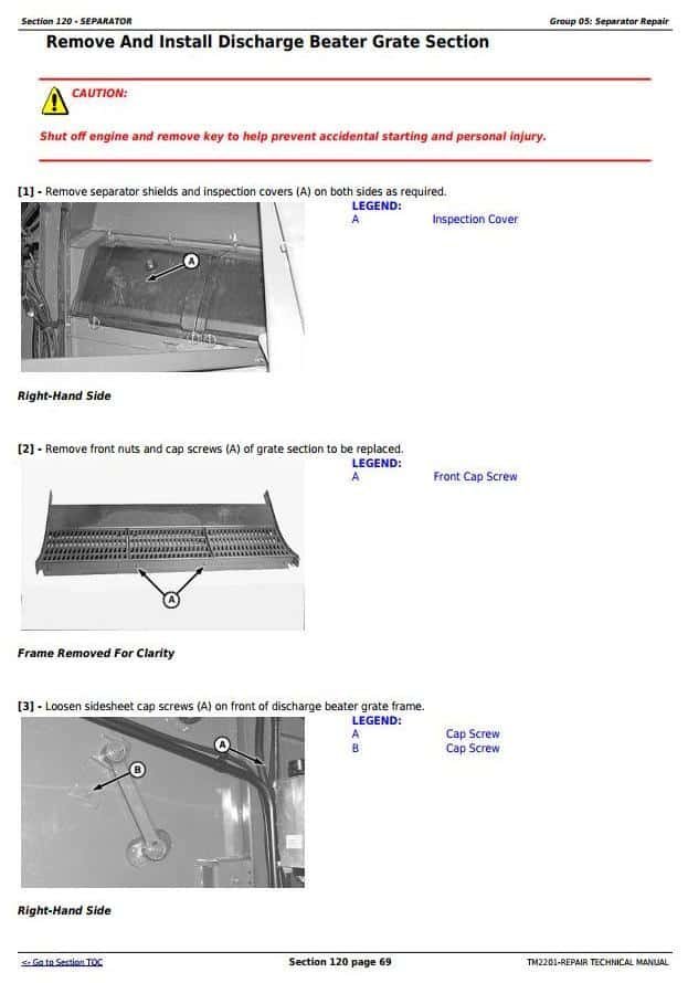 John Deere 9560i 9880 9880i STS Repair Manual John Deere 9560i 9880 9880i STS Repair Manual - Image 3