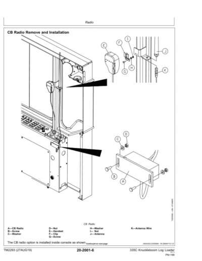 John Deere 335C Knuckleboom Log Loader Repair Technical Manual - Image 3