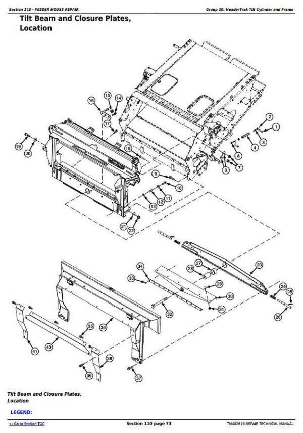 John Deere T560 T660 T670 Combines Repair Manual