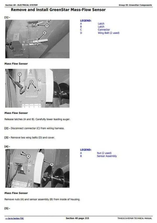 John Deere T560 T660 T670 Combines Repair Manual
