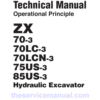 Hitachi ZX70-3, ZX70LC-3, ZX70LCN-3, ZX75US-3, ZX85US-3 Excavator Repair Manual