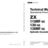Hitachi ZX110MF-5G, ZX130-5G, ZX138MF-5G Excavator Service Repair Manual