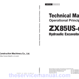 Hitachi ZX85US-6 Excavator Service Repair Manual - Image 3