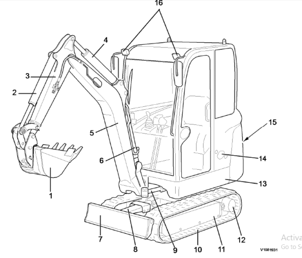 The Volvo Ec17c excavator service parts catalog manual