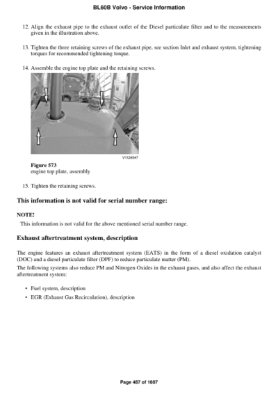 Volvo BL60 Backhoe Loader Service Parts Pdf Manual - Image 2