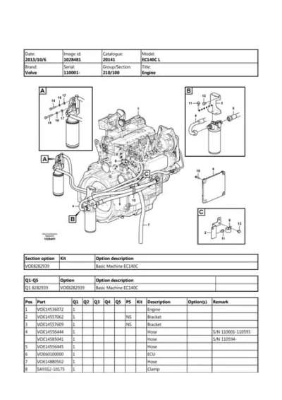 Volvo Bl70b Backhoe Loader Service Parts PDF Manual Download - Image 2