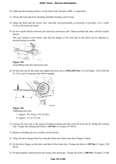 Volvo Bm A35c Articulated Dump Engine Service Repair Manual - Image 2