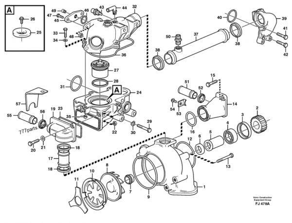 Volvo EC200 Excavator Service Parts Manual