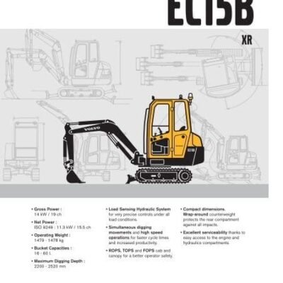 Volvo Ec15b Xr Excavator Service Repair Manual