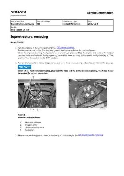 Volvo Ec235c Ld Ec235cld Excavator Service Repair Manuals - Image 2