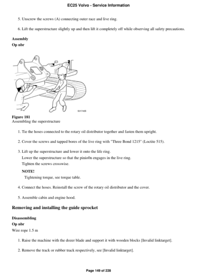 Volvo Ec25 Compact Excavator Service Parts PDF Manual - Image 2