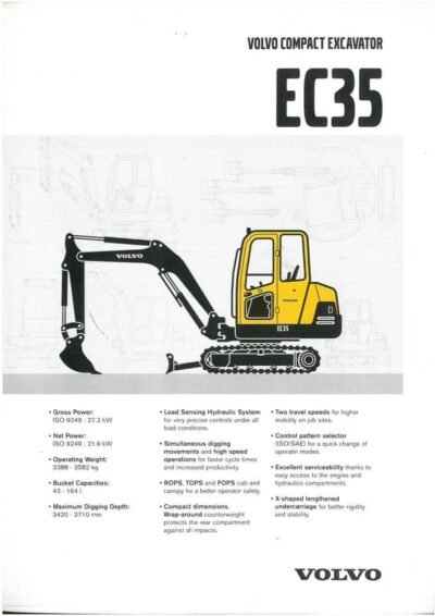 Volvo Ec35 Compact Excavator Service Manual - Image 2
