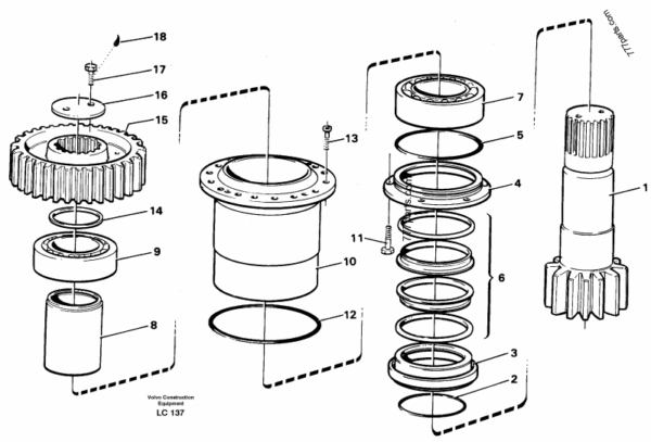 Volvo Ec650 Excavator Service Parts Manual