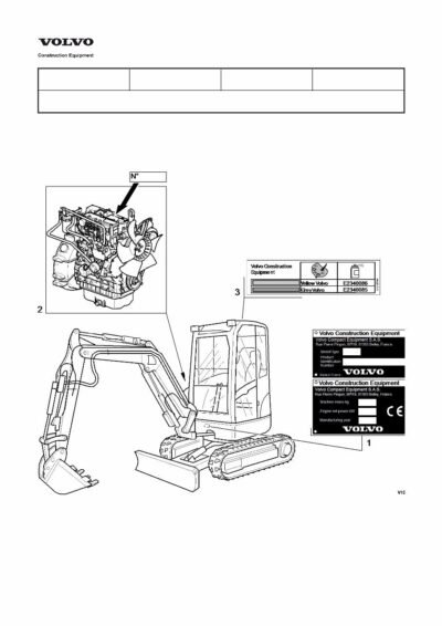 Volvo Ecr38 Compact Excavator Service Parts Pdf Manual - Image 2