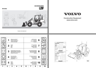 Volvo L20F Compact Wheel Loader Workshop Service Parts Catalog Manual - Image 2