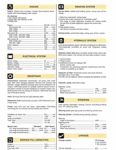 Volvo L30 Compact Wheel Loader Service Parts Manual - Image 2