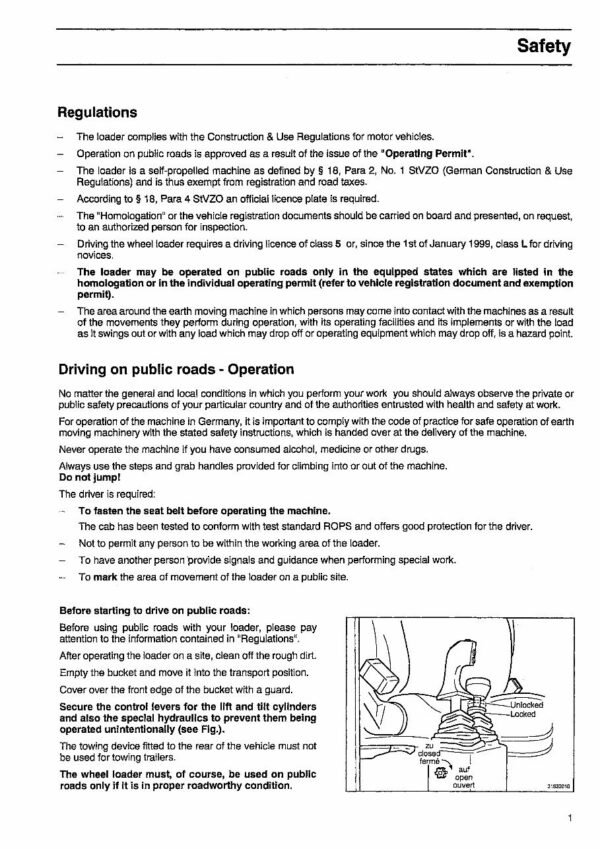 Volvo Zl402c Compact Wheel Loader Service Manual