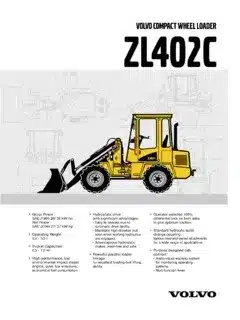 Volvo Zl402c Compact Wheel Loader Service Manual