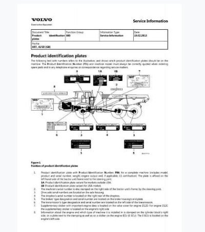 Volvo dumper A25D A30D Workshop Service Repair Pdf - Image 2