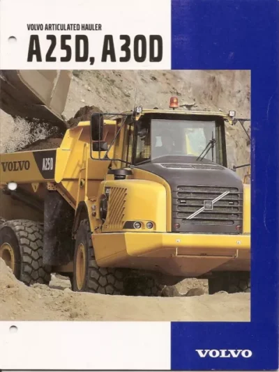 Volvo dumper A25D A30D Workshop Service Repair Pdf