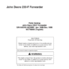John Deere 230 Forwarders (SN AA5191-AC5999) Parts Catalog Manual