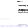 Hitachi ZX85USB-6 Excavator Service Repair Manual