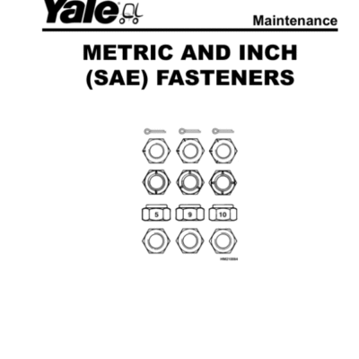 Yale AER020AA Lift Truck A944 Service Repair Manual