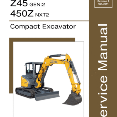 Cart Gehl Z45 Gen 2, Mustang 450Z Nxt 2 CRepair Service Manual