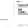 Hitachi ZX140W-3 Wheel Excavator Service Repair Manual