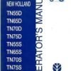 New Holland Tn65d Tn65s Tn70d Tractor Repair Manual