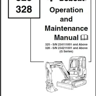Bobcat 325 328 Excavator Operation Manual