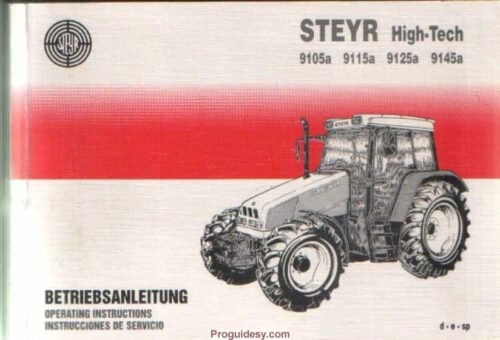 Cnh Case Steyr 9000-Series Tractors Service Manual