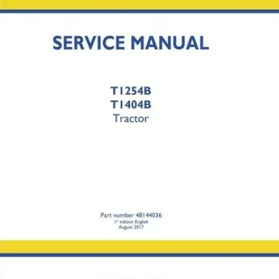 Cart New Holland T1254B T1404B Tractor Service Manual