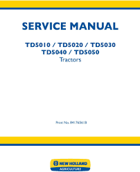 Cart New Holland Td5010 Td5020 Td5030 Tractors Service Manual