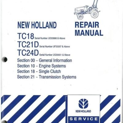Cart New Holland Tc18 Tc21d Tc24d Tractors Service Manual