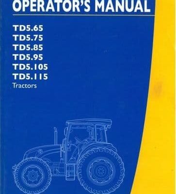 Cart NEW HOLLAND TD5.65 TD5.75 TD5.85 TD5.95 TD5.105 TD5.115 TRACTOR SERVICE MANUAL