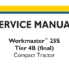 New Holland Workmaster 25s Tier 4b Compact Tractor Operators Manual