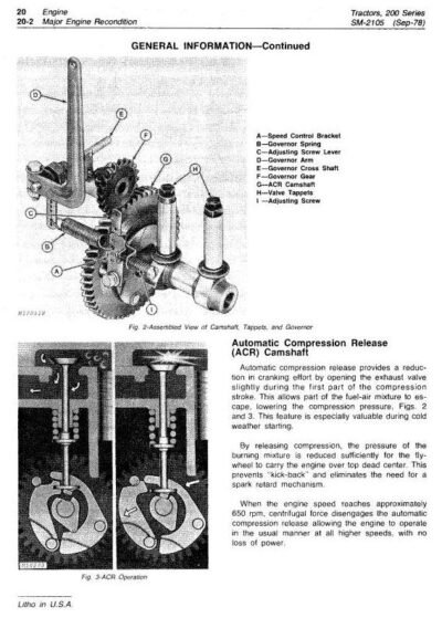 John Deere 200 208 210 Lawn and Garden Technical Service Manual - Image 2
