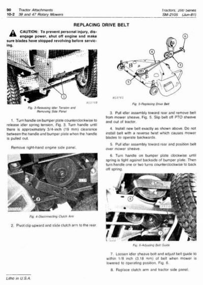 John Deere 200 208 210 Lawn and Garden Technical Service Manual - Image 3