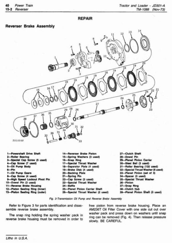 tm1088-3.jpg John Deere 301A Utility Tractor Technical Service Manual