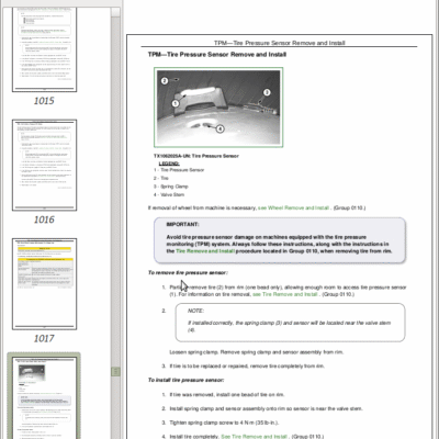 John Deere 250D, 300D Series 2 Dump Truck Technical Manual (S.N. 626761 – 642000)